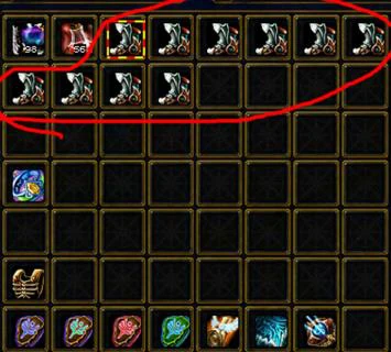 10 pairs of +5 boots, lined up first