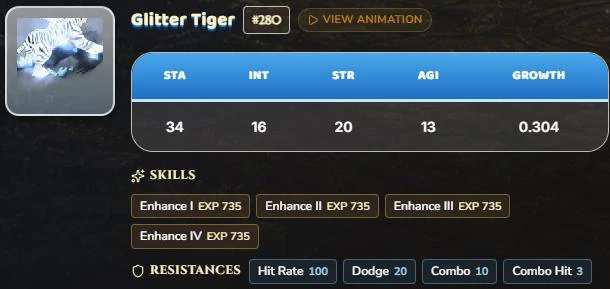 Glitter Tiger